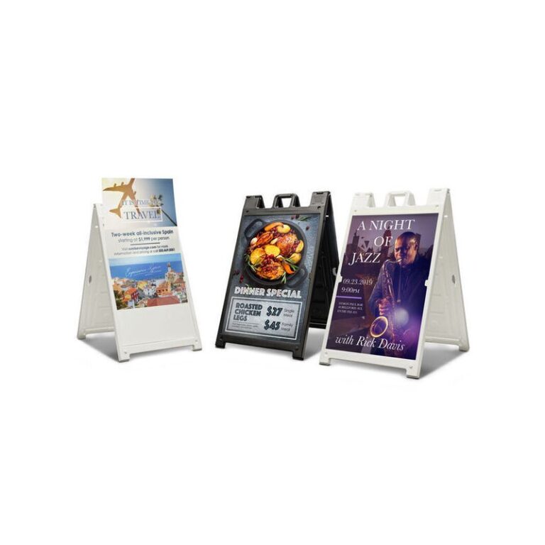 Custom Concert A-Frame Directional Signs product example