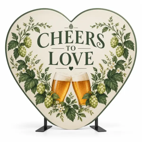 Illustrative custom brewery branding on Heartbackdrop